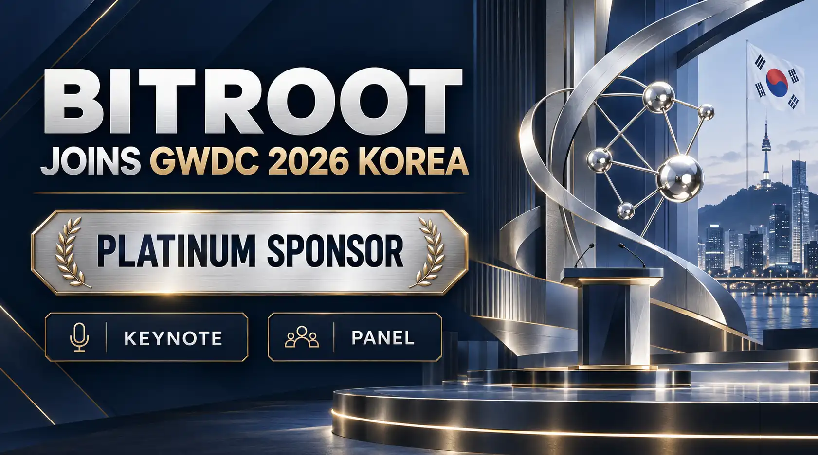 Bitroot Joins GWDC 2026 Korea as Platinum Sponsor, Keynote & Panel